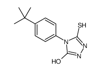 4-[4-(叔丁基)苯基]-5-疏基-2,4-二氢-3h-1,2,4-噻唑-3-酮结构式