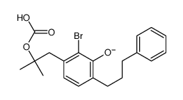 [1-[2-bromo-3-hydroxy-4-(3-phenylpropyl)phenyl]-2-methylpropan-2-yl] carbonate结构式