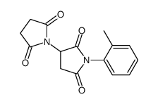 3-(2,5-dioxopyrrolidin-1-yl)-1-(2-methylphenyl)pyrrolidine-2,5-dione Structure