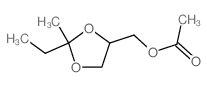 1,3-Dioxolane-4-methanol,2-ethyl-2-methyl-, acetate (9CI)结构式