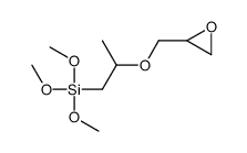 trimethoxy-[2-(oxiran-2-ylmethoxy)propyl]silane结构式