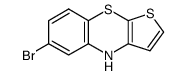 6-Bromo-4H-benzo[b]thieno[3,2-e][1,4]thiazine结构式