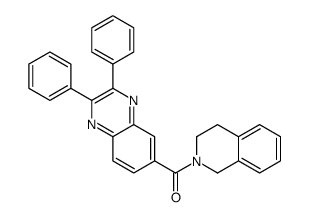 3,4-dihydro-1H-isoquinolin-2-yl-(2,3-diphenylquinoxalin-6-yl)methanone Structure