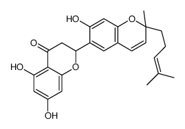 5,7,7'-Trihydroxy-2'-methyl-2'-(4-methyl-3-pentenyl)-2,6'-bi[2H-1-benzopyran]-4(3H)-one structure