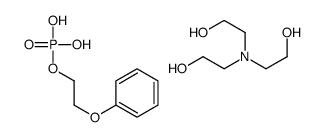 2-[bis(2-hydroxyethyl)amino]ethanol,2-phenoxyethyl dihydrogen phosphate结构式