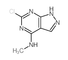 (6-氯-1(2)H-吡唑并[3,4-d]嘧啶-4-基)-甲基-胺结构式