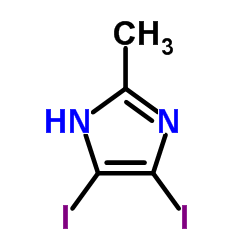 4,5-Diiodo-2-methyl-1H-imidazole Structure