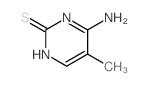 4-amino-5-methyl-3H-pyrimidine-2-thione structure