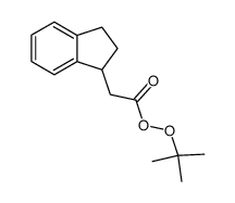 tert-butyl 2-(2,3-dihydro-1H-inden-1-yl)ethaneperoxoate结构式