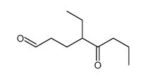 4-ethyl-5-oxooctanal Structure