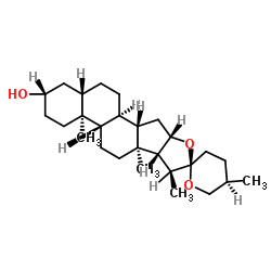 剑麻皂苷元； 剑麻皂甙元； 剑麻皂素结构式