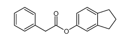 2,3-dihydro-1H-inden-5-yl 2-phenylacetate Structure