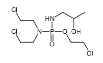 1-[[bis(2-chloroethyl)amino-(2-chloroethoxy)phosphoryl]amino]propan-2-ol结构式