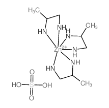 1-azanidylpropan-2-ylazanide; sulfuric acid; zinc(+2) cation picture