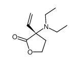 (3S)-3-diethylamino-3-ethenyl-oxolan-2-one structure