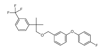 3-(4-Fluorophenoxy)benzyl 2-(3-trifluoromethylphenyl)-2-methylpropyl e ther结构式