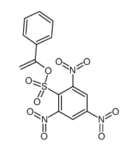 1-phenylvinyl 2,4,6-trinitrobenzenesulfonate Structure