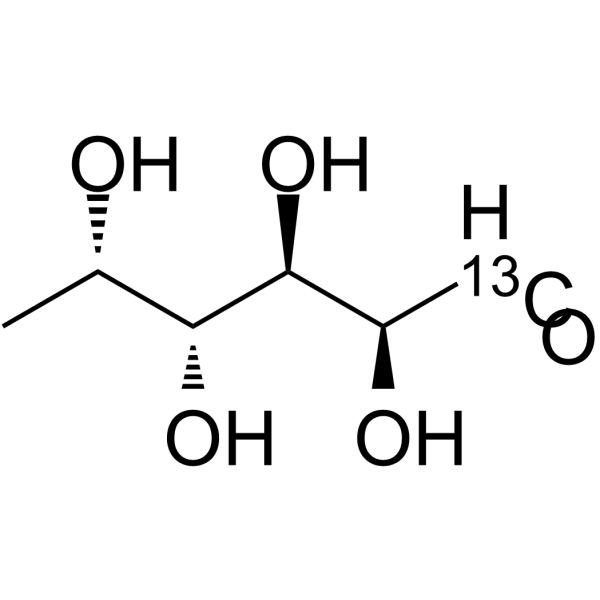 (-)-Fucose-13C Structure