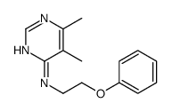 5,6-dimethyl-N-(2-phenoxyethyl)pyrimidin-4-amine结构式