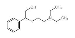 Benzeneethanol, b-[[2-(diethylamino)ethyl]thio]- Structure