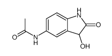 N-(3-hydroxy-2-oxo-indolin-5-yl)-acetamide Structure