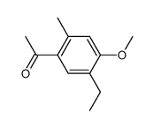 1-(5-ethyl-4-methoxy-2-methyl-phenyl)-ethanone Structure