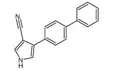 4-(4-phenylphenyl)-1H-pyrrole-3-carbonitrile Structure