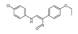 4-chloro-N-[2-(4-ethoxyphenyl)-2-nitrosoethenyl]aniline结构式