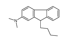 9-butyl-N,N-dimethyl-9H-fluoren-2-amine结构式