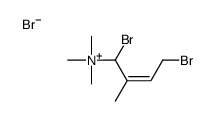 (1,4-dibromo-2-methylbut-2-enyl)-trimethylazanium,bromide Structure