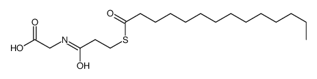 2-(3-tetradecanoylsulfanylpropanoylamino)acetic acid结构式