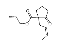 prop-2-enyl 1-but-2-enyl-2-oxocyclopentane-1-carboxylate Structure