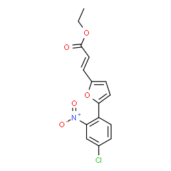 3-[5-(4-CHLORO-2-NITRO-PHENYL)-FURAN-2-YL]-ACRYLIC ACID ETHYL ESTER structure