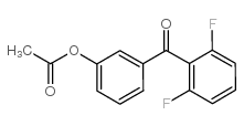 3-ACETOXY-2',6'-DIFLUOROBENZOPHENONE结构式