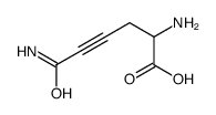 2,6-Diamino-6-oxo-4-hexynoic acid Structure