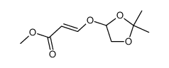 (E)-3-(2,2-Dimethyl-[1,3]dioxolan-4-yloxy)-acrylic acid methyl ester Structure