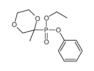 2-[ethoxy(phenoxy)phosphoryl]-2-methyl-1,4-dioxane Structure