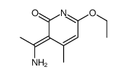 3-(1-aminoethylidene)-6-ethoxy-4-methylpyridin-2-one结构式