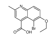 5-bromo-6-ethoxy-2-methylquinoline-4-carboxylic acid Structure