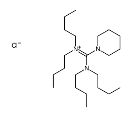 N,N,N',N'-tetrabutyl-1-piperidin-1-ium-1-ylidenemethanediamine,chloride Structure