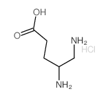 二盐酸DL-γ-鸟氨酸结构式