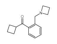 2-(AZETIDINOMETHYL)PHENYL CYCLOBUTYL KETONE结构式