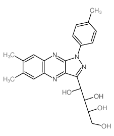 1-[6,7-dimethyl-1-(4-methylphenyl)pyrazolo[4,3-b]quinoxalin-3-yl]butane-1,2,3,4-tetrol结构式