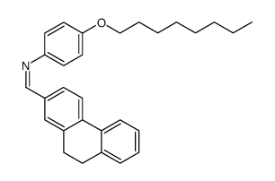 [1-(9,10-Dihydro-phenanthren-2-yl)-meth-(Z)-ylidene]-(4-octyloxy-phenyl)-amine结构式