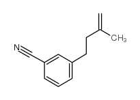 4-(3-CYANOPHENYL)-2-METHYL-1-BUTENE结构式