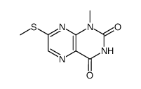 1-methyl-7-methylmercaptolumazine Structure