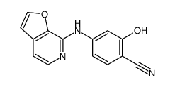 4-(furo[2,3-c]pyridin-7-ylamino)-2-hydroxybenzonitrile Structure