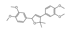 2,4-bis(3,4-dimethoxyphenyl)-5,5-dimethyl-2H-furan结构式