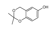 2,2-dimethyl-4H-1,3-benzodioxin-6-ol结构式