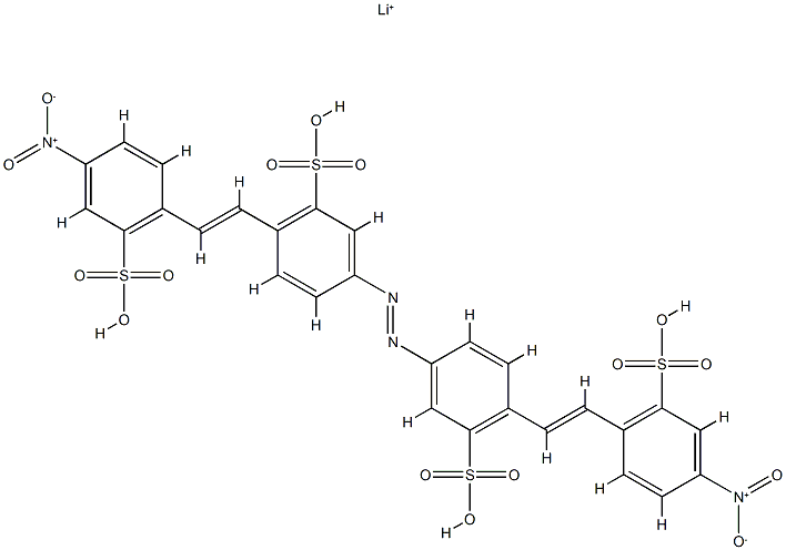 m,m'-azobis[6-[2-(4-nitro-2-sulphophenyl)vinyl]benzenesulphonic] acid, lithium salt picture